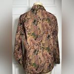 Tudor Court by Haband Vintage Woven Tapestry Floral Brocade Button Up Jacket Brown Size L Photo 6