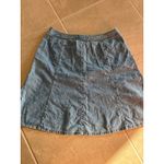 Liz Claiborne Vintage Denim Skirt Womens Size 14P Flare Western Boho Festival Photo 3