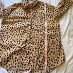 Crown & Ivy Leopard Print Button-Up Shirt size M Photo 4
