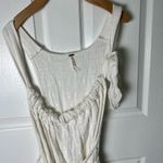 Free People  Cotton Gauze Henriette Sleeveless Tie Waist Wide Leg Jumpsuit M Photo 4