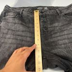 Old Navy Super Skinny Jeans Womens 14 Black High Rise Slim Pockets Frayed Hem Photo 8