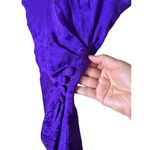 Spense Jeremy Purple Vintage Silk Ruched Short Sleeve Midi Dress Womens Size 12 Photo 3