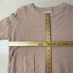 Madewell  Sweater Womens Small Beige Cable Knit Pullover Long Sleeve Pocket Photo 6