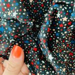 Madewell  Silk Ruffle Wrap Blouse Starry Night Print Sz XS Photo 5