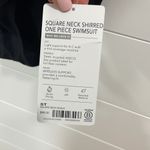 Athleta NWT Square Neck Shirred One Piece Swimsuit Size ST Photo 12