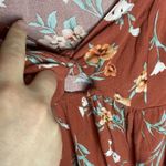 American Eagle floral print tie boho baby doll blouse size S Photo 4