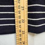 Uniqlo NWT  Women Ripple Striped Crew Neck Sweater Navy White Size L OLDSTOCK Photo 5