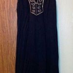 Banana Republic Tunic Embroidery Beaded Peasant Dress Size XS Gold & Black Photo 0