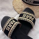 Lavishly Paris Women’s City Paris Black Slides Size: 8 Multiple Photo 13