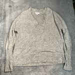 Evereve  Heather Gray V-Neck Sweater Photo 0