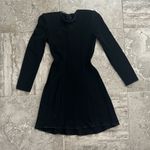 Giorgio Armani Fit & Flare Long Sleeve Ribbed Black Dress, Size 2, EXCELLENT! Photo 11