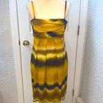 Essentials by ABS poly/ spandex multi colored dress w/spaghetti straps. Size 10 Brown Photo 8