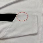 PINK - Victoria's Secret VS Pink Lace Up Varsity Crew Sweatshirt Womens M Oversized White Black Rose Logo Photo 9