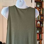 Toad&Co Olive Piru Henley Tank Dress Maxi Length Size Medium Green Photo 4
