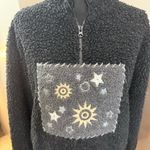 Woolrich  Women Quarter‎ Zip Celestial Moon Stars Fleece Sweatshirt Pullover S Photo 1