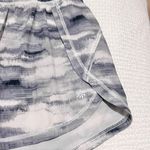 Athleta lined racer run shorts storm print Photo 2