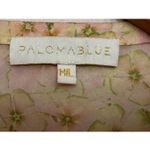 Paloma Blue Kimono Duster Cover Up Robe Maxi 100% Silk Slit Sides M/L Yellow Size M Photo 6