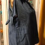 Anthropologie Holding Horses Denim Polka Dot Shirt Photo 4