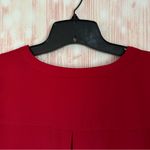 Zac and Rachel  Red Embroidered Hem Convertible Sleeve Blouse Photo 8