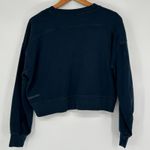 Lululemon Perfectly Oversized Crop Crew Sweatshirt Navy Blue Athleisure Athletic Photo 2