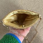 Rectangular Clear Rhinestone Crossbody Evening Bag Gold Photo 6