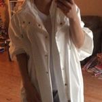 White puffy long jacket. S Photo 1