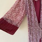 Tularosa  Jolene Red Floral Wrap Maxi Dress Sz XL COTTAGECORE Girly Romantic Photo 4