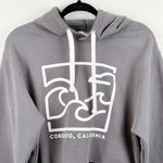 MV Vintage Fleece Women's Medium Cropped Hoodie Gray Coronado California Surf Photo 1