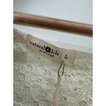 Natural Life  Womens Cream Knit Cropped Oversized Top Size L NWT Boho Neutral Photo 3
