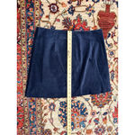 J.Crew Crew Navy Corduroy Mini Skirt NWT Re-Imagined Cotton Zip Back Size 6 Photo 5