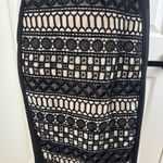 Yoana Baraschi  Chic Black Nude Lace Textured Dress Size 2. #340 Photo 7