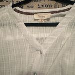 Westbound Nurture by  Women’s White Shirt Sleeve Blouse, V-neck, size S Photo 3