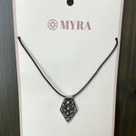 NWT Myra Bag Black and Silver Pendant Necklace Photo 0