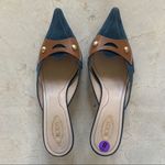 Tod's Leather and Suede Kitten Heels Sz 8 Photo 0