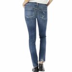 AGOLDE Chloe Low Rise Slim Distressed Denim Blue Jeans Pants size 30 A001-2062 Photo 1