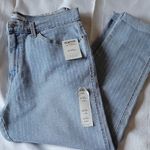 Levi's LEVI Strauss Boyfriend Light Blue Striped Women's Jeans Size 12 /W31 Photo 4