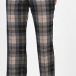 Frank Lyman Montreal NWT Plaid Trousers Pants Black Whiskey Brown Size 12 Chic Photo 0