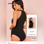 SheIn Women’s NWOT Black Fringe Bodysuit-XL Photo 1