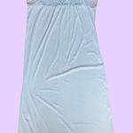 Vintage 90s JCPenney Sleepwear Baby Blue Long Slip Nightgown 🔥 Size M Photo 0