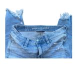 American Eagle  360 Next Level Stretch 4 Ripped patched light blue skinny jeans​​ Photo 7