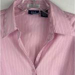 DCC Stretch Womenś Button Shirt Pink with white stripes Photo 4