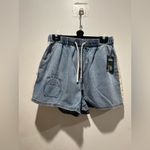 Her Universe Studio Ghibli My Neighbor Totoro Drawcord Denim Shorts Photo 1