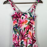 Bal Harbour Swimdress Women Size 10 Pink Tropical Floral Adjustable Resort Cruis Photo 1