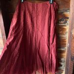 Ambiance Apparel Pleated Maxi Boho Chic Skirt sz 12 Photo 1