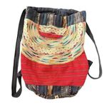 Unlisted Granola Girl Rainbow Earth Hippie Backpack Festival Boho Woven Artsy Wanderlust Photo 0