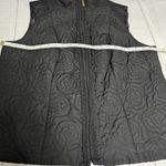 Charter Club Woman Black Quilted Vest Size 1X Photo 6