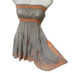 Poupette St. Barth  Embroidered Bandeau Mini Dress size 1 Photo 2