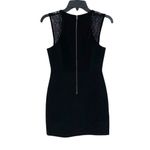 BCBGeneration Womens Sleeveless Lace Mesh Trim Sheath Dress Black Size 4 NWT Photo 2