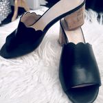 Kate Spade  Black Slip-On Scallop Mules Photo 1