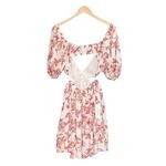 Bardot NWT Dress Eden Floral Minidress Red & White Print Women’s Size Medium NEW Photo 4